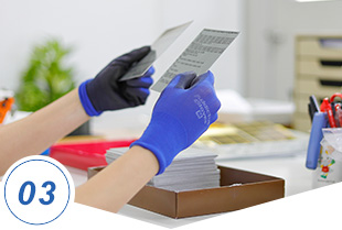 デザインデータ作成から製造まで一貫作業